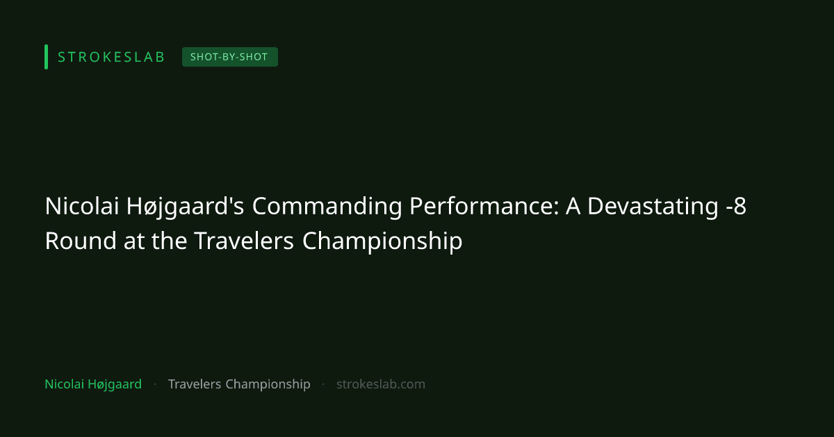 Nicolai Højgaard's Commanding Performance: A Devastating -8 Round at the Travelers Championship