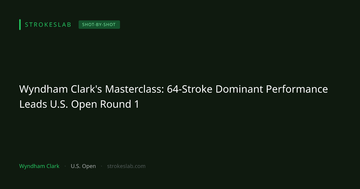 Wyndham Clark's Masterclass: 64-Stroke Dominant Performance Leads U.S. Open Round 1